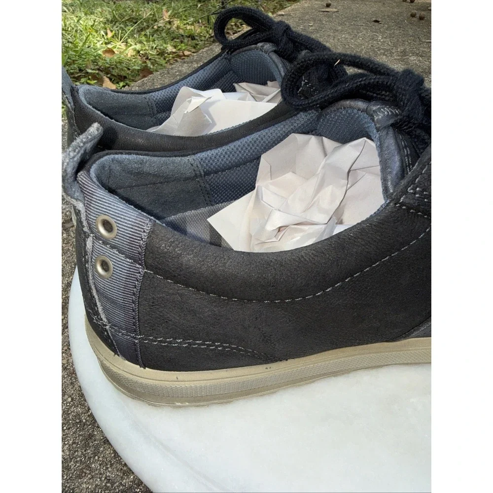 Ecco Shoes Men‎ US 13 Black Leather Oxford Lace Up Shoes Sneaker Driving Shoe